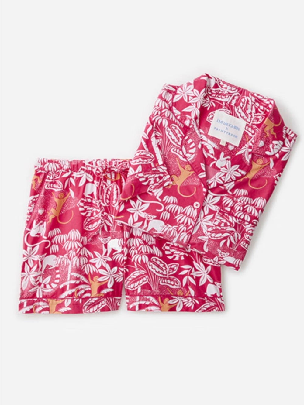 Print Fresh X J. McLaughlin Swinging Palm Shirt & Short Pajama Lounging Set ~ 6X